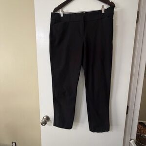 Loft Outlet Black Curvy Skinny Ankle Pants Size 14